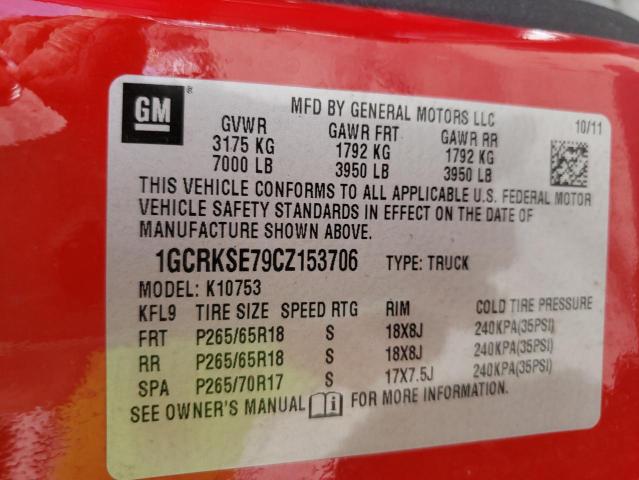 Photo 10 from auction – 2012 CHEVROLET SILVERADO with VIN 1GCRKSE79CZ153706