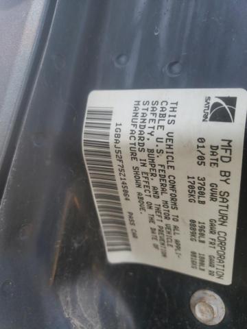 Photo 10 from auction – 2005 SATURN ION LEVEL with VIN 1G8AJ52F75Z145064
