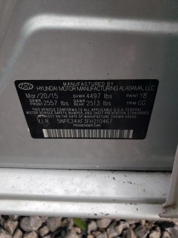 Photo 10 from auction – 2015 HYUNDAI SONATA SE with VIN 5NPE24AF3FH210467