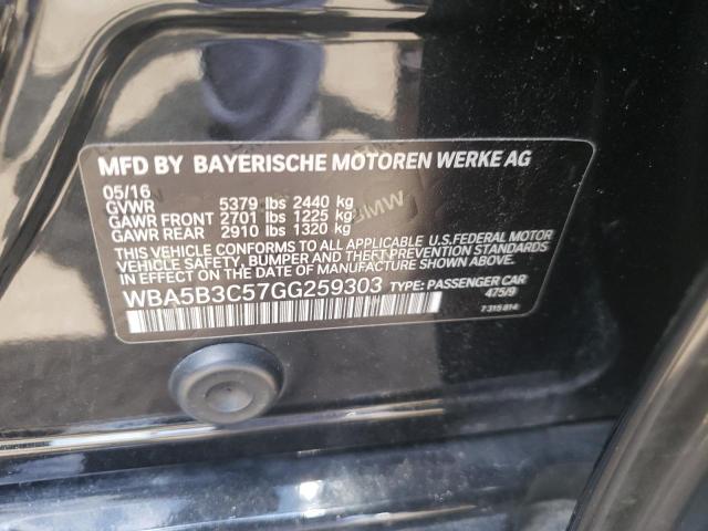 Photo 10 from auction – 2016 BMW 535 XI with VIN WBA5B3C57GG259303