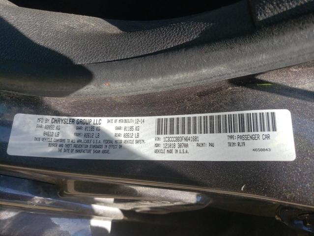 Photo 10 from auction – 2015 CHRYSLER 200 S with VIN 1C3CCCBB3FN641681