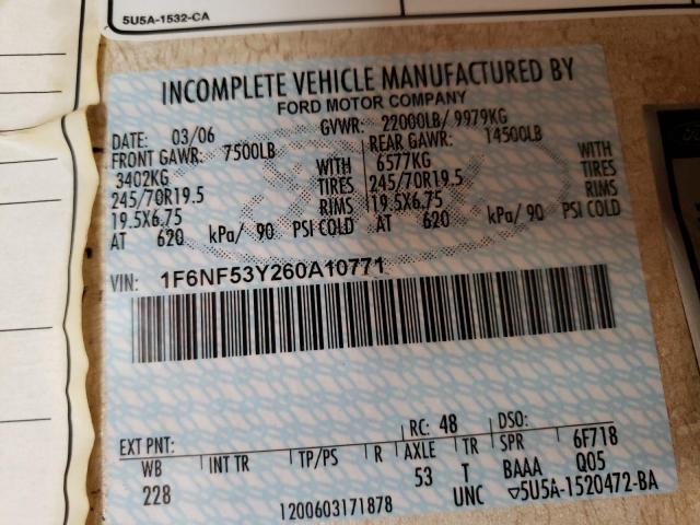 Photo 10 from auction – 2006 FORD CHALLENGER with VIN 1F6NF53Y260A10771