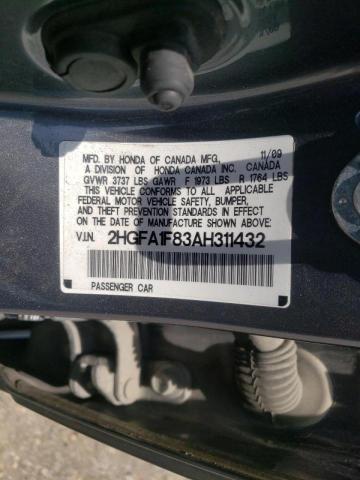 Photo 10 from auction – 2010 HONDA CIVIC EX with VIN 2HGFA1F83AH311432