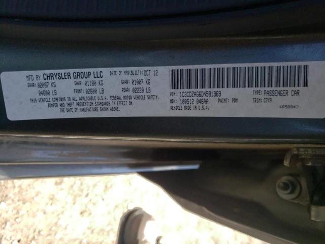 Photo 10 from auction – 2013 DODGE AVENGER SE with VIN 1C3CDZAG6DN581969
