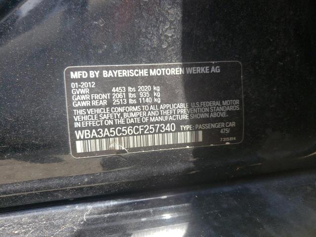 Photo 10 from auction – 2012 BMW 328 I with VIN WBA3A5C56CF257340