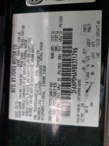 Photo 10 from auction – 2011 FORD FUSION SE with VIN 3FAHP0HA9BR321796