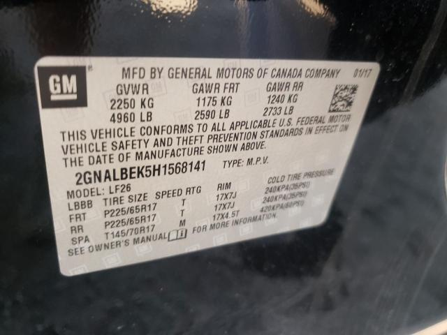 Photo 10 from auction – 2017 CHEVROLET EQUINOX LS with VIN 2GNALBEK5H1568141