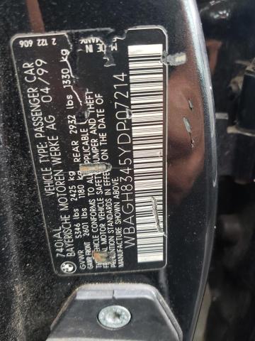 Photo 10 from auction – 2000 BMW 7 SERIES with VIN WBAGH8345YDP07214