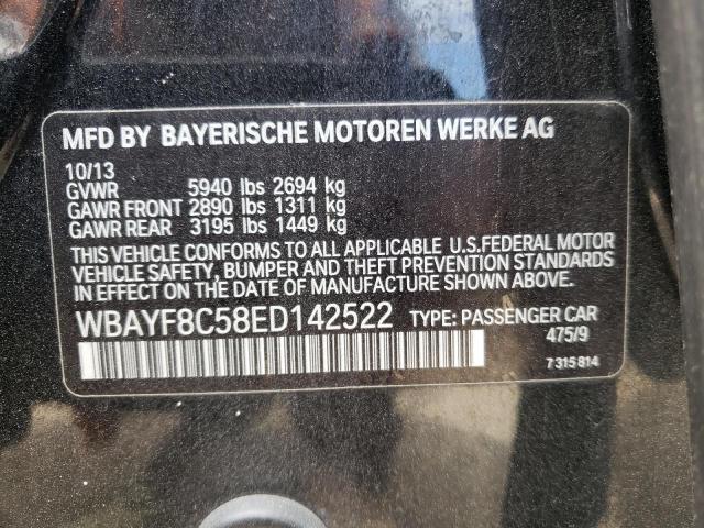 Photo 10 from auction – 2014 BMW 750 LXI with VIN WBAYF8C58ED142522