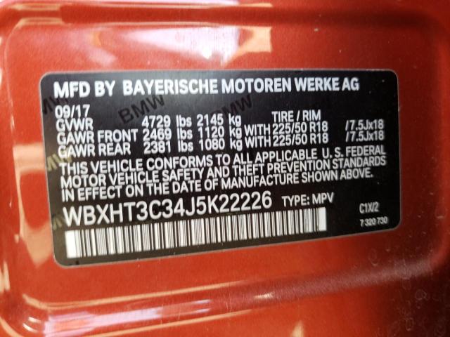 Photo 10 from auction – 2018 BMW X1 XDRIVE2 with VIN WBXHT3C34J5K22226