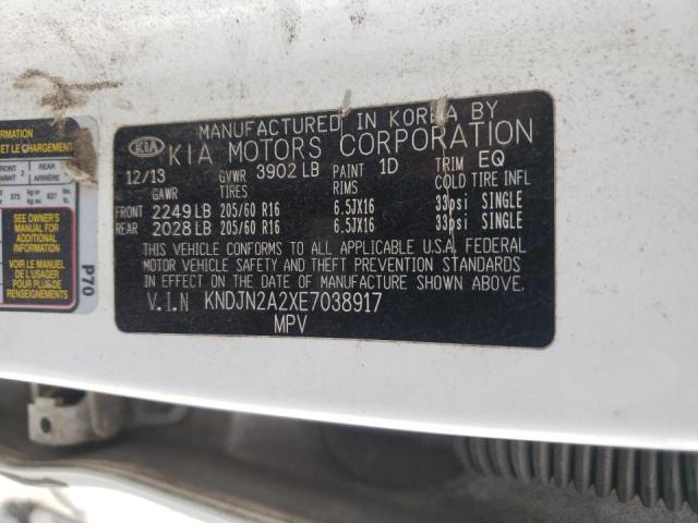 Photo 10 from auction – 2014 KIA SOUL with VIN KNDJN2A2XE7038917