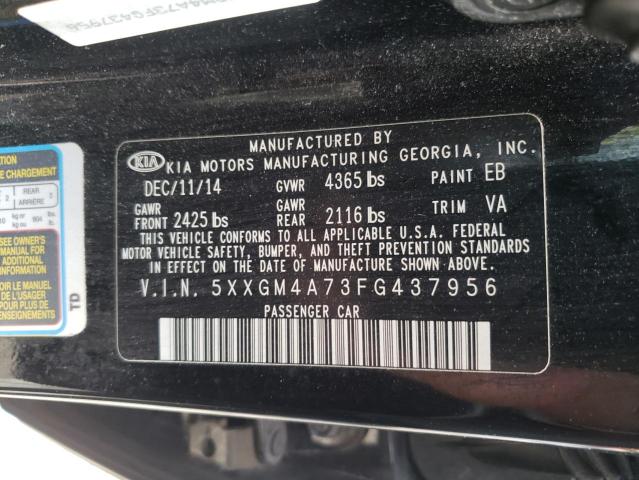 Photo 10 from auction – 2015 KIA OPTIMA LX with VIN 5XXGM4A73FG437956
