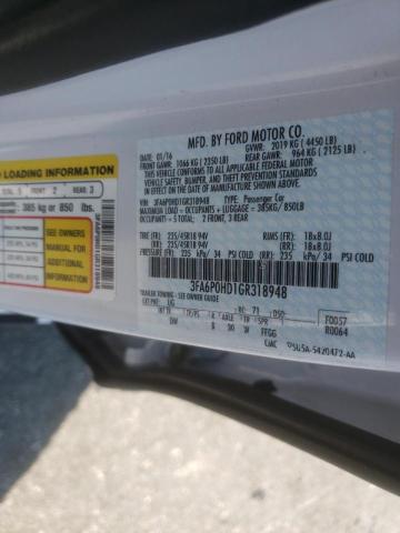 Photo 10 from auction – 2016 FORD FUSION SE with VIN 3FA6P0HD1GR318948