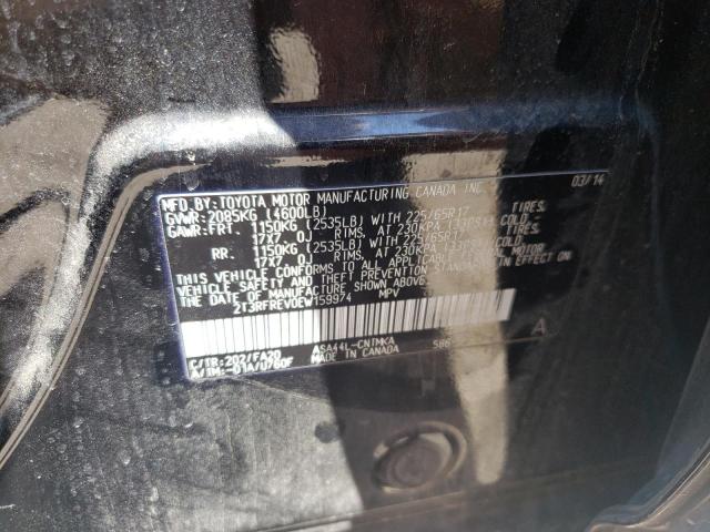 Photo 10 from auction – 2014 TOYOTA RAV4 XLE with VIN 2T3RFREV0EW159974