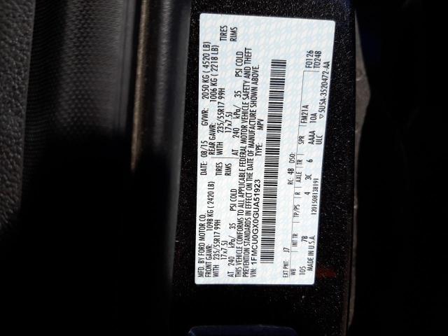Photo 10 from auction – 2016 FORD ESCAPE SE with VIN 1FMCU0GX0GUA51923