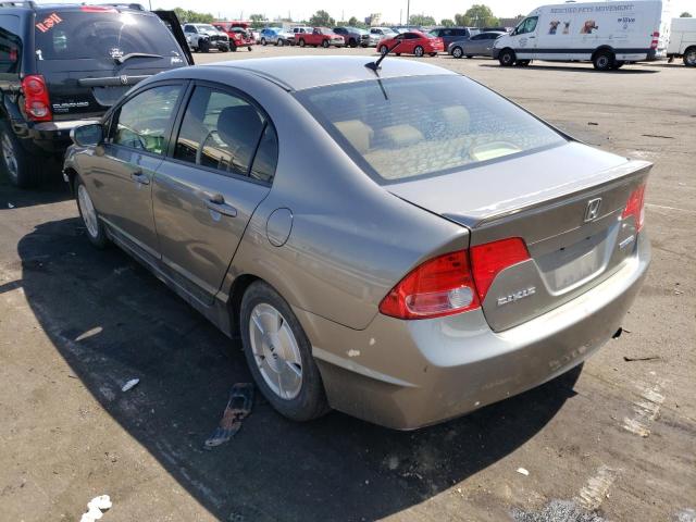 Photo 3 from auction – 2008 HONDA CIVIC HYBR with VIN JHMFA362X8S004220