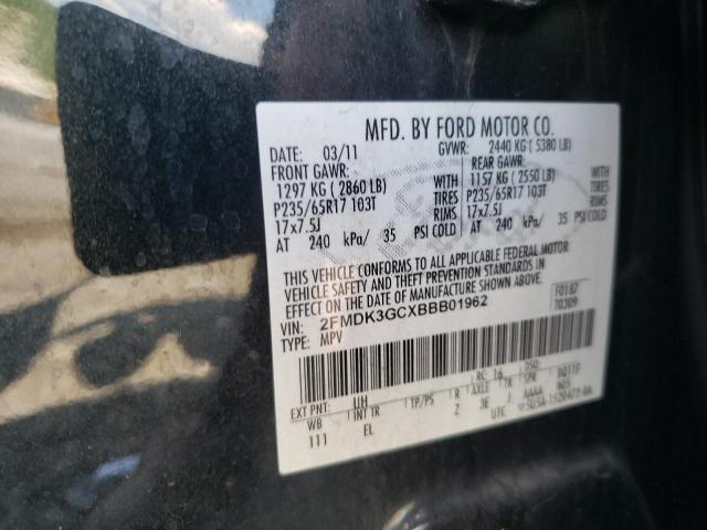 Photo 10 from auction – 2011 FORD EDGE SE with VIN 2FMDK3GCXBBB01962