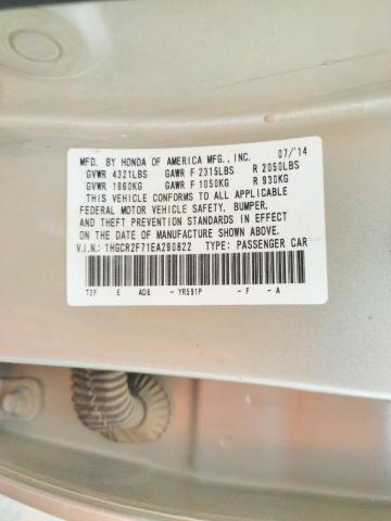 Photo 10 from auction – 2014 HONDA ACCORD EX with VIN 1HGCR2F71EA290822