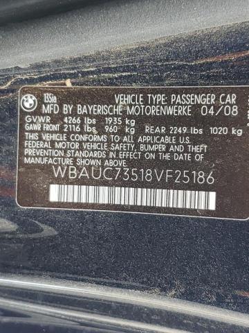 Photo 10 from auction – 2008 BMW 135 I with VIN WBAUC73518VF25186