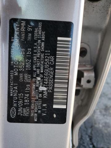 Photo 10 from auction – 2016 HYUNDAI ACCENT SE with VIN KMHCT4AE6GU958211