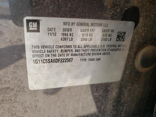 Photo 10 from auction – 2013 CHEVROLET MALIBU 1LT with VIN 1G11C5SA6DF222567