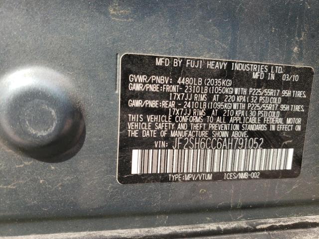 Photo 10 from auction – 2010 SUBARU FORESTER 2 with VIN JF2SH6CC6AH791052