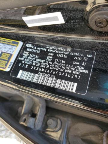 Photo 10 from auction – 2015 KIA OPTIMA LX with VIN 5XXGM4A78FG430291