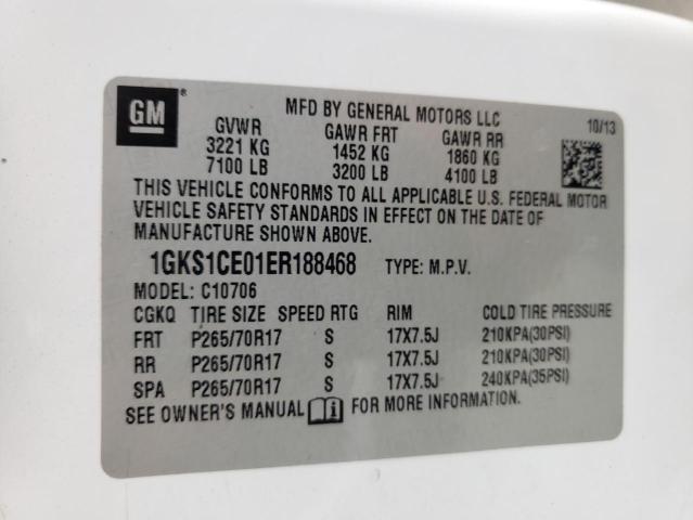 Photo 10 from auction – 2014 GMC YUKON SLT with VIN 1GKS1CE01ER188468