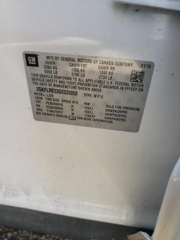 Photo 10 from auction – 2016 GMC TERRAIN DE with VIN 2GKFLRE33G6229058