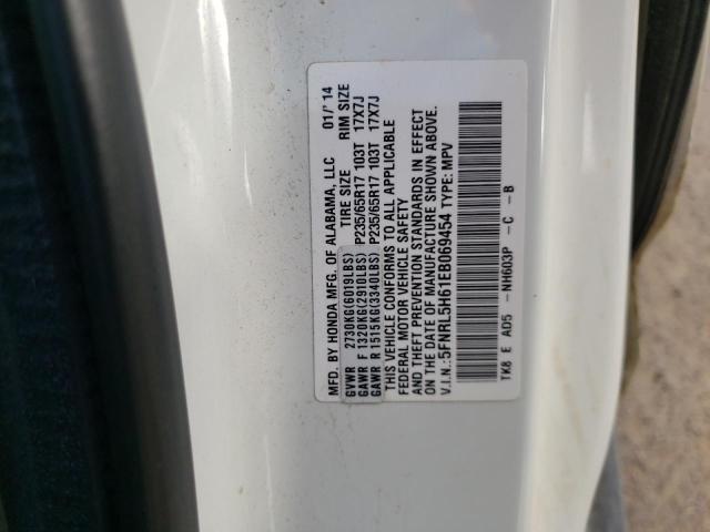 Photo 10 from auction – 2014 HONDA ODYSSEY EX with VIN 5FNRL5H61EB069454