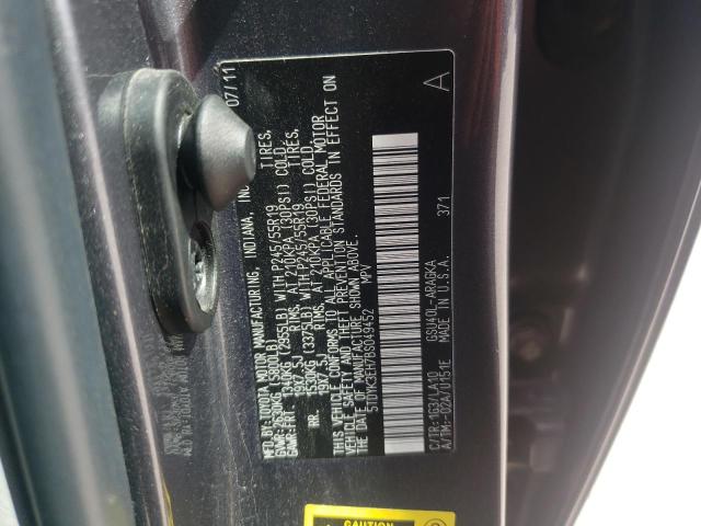 Photo 10 from auction – 2011 TOYOTA HIGHLANDER with VIN 5TDYK3EH7BS049452
