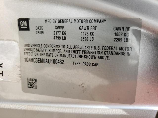 Photo 10 from auction – 2010 BUICK LUCERNE CX with VIN 1G4HC5EM0AU100432