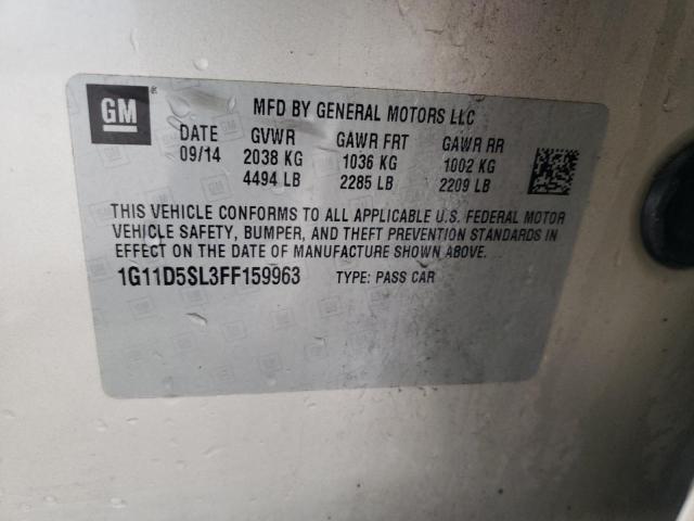 Photo 10 from auction – 2015 CHEVROLET MALIBU 2LT with VIN 1G11D5SL3FF159963
