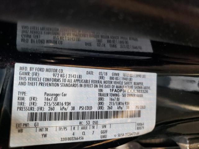 Photo 10 from auction – 2018 FORD FOCUS SE with VIN 1FADP3FEXJL303326