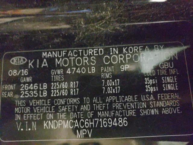 Photo 10 from auction – 2017 KIA SPORTAGE with VIN KNDPMCAC6H7169486