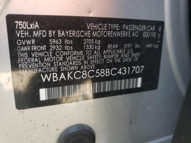 Photo 10 from auction – 2011 BMW UK with VIN WBAKC8C58BC431707