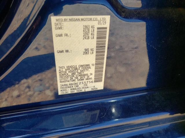 Photo 10 from auction – 2019 NISSAN ALTIMA S with VIN 1N4BL4BV2KC255756