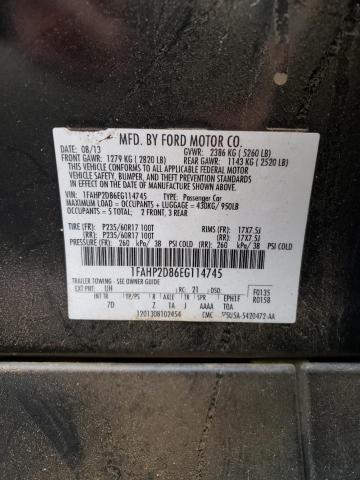 Photo 10 from auction – 2014 FORD TAURUS SE with VIN 1FAHP2D86EG114745
