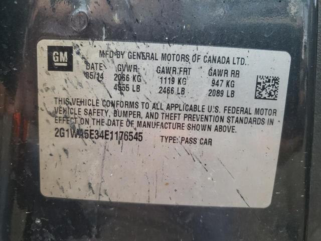 Photo 10 from auction – 2014 CHEVROLET IMPALA LIM with VIN 2G1WA5E34E1176545