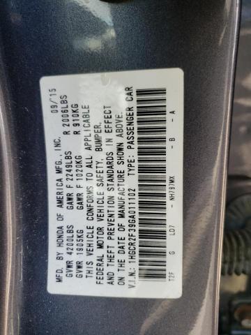 Photo 10 from auction – 2016 HONDA ACCORD LX with VIN 1HGCR2F39GA011102