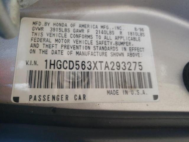 Photo 10 from auction – 1996 HONDA ACCORD with VIN 1HGCD563XTA293275