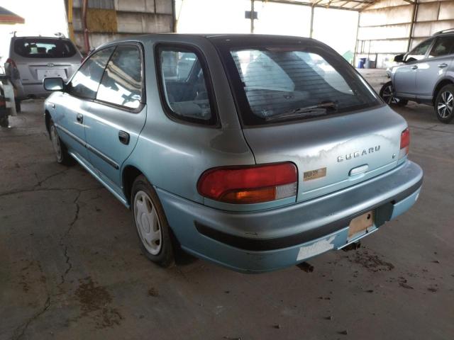 Photo 3 from auction – 1993 SUBARU IMPREZA L with VIN JF1GF2442PG806175