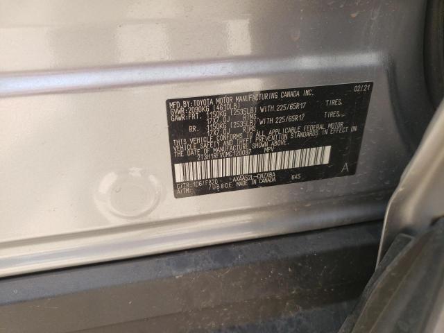 Photo 10 from auction – 2021 TOYOTA RAV4 LE with VIN 2T3H1RFV0MC120097