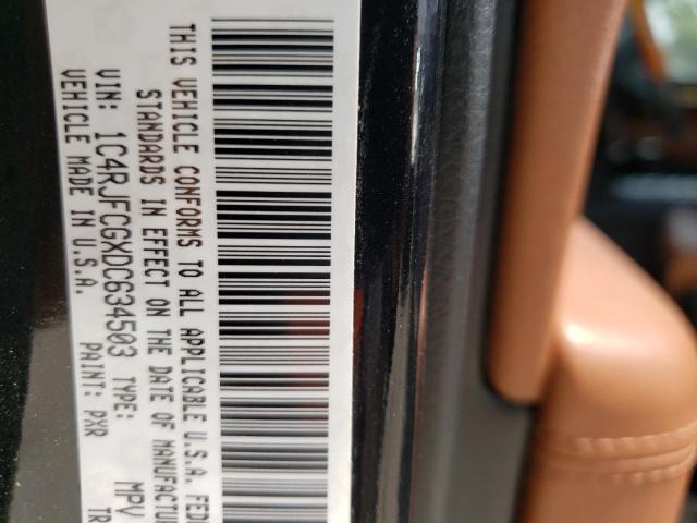 Photo 10 from auction – 2013 JEEP GRAND CHER with VIN 1C4RJFCGXDC634503
