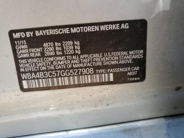 Photo 10 from auction – 2016 BMW 435 XI GRA with VIN WBA4B3C57GG527908