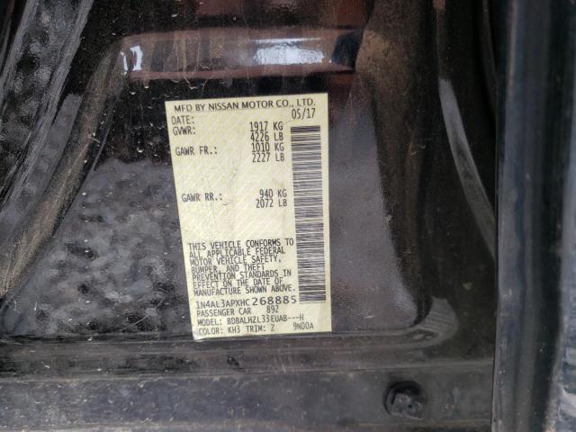 Photo 10 from auction – 2017 NISSAN ALTIMA 2.5 with VIN 1N4AL3APXHC268885