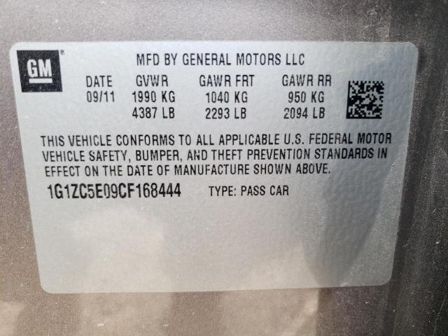 Photo 10 from auction – 2012 CHEVROLET MALIBU 1LT with VIN 1G1ZC5E09CF168444
