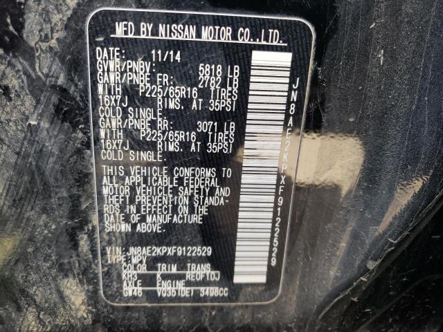 Photo 10 from auction – 2015 NISSAN QUEST S with VIN JN8AE2KPXF9122529