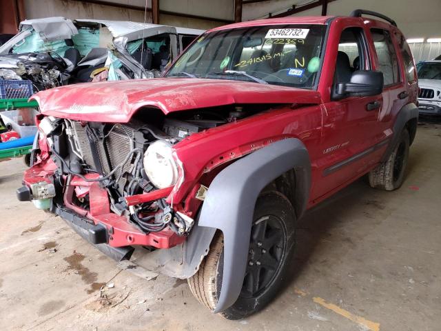 Photo 2 from auction – 2003 JEEP LIBERTY SP with VIN 1J4GK48K63W622359