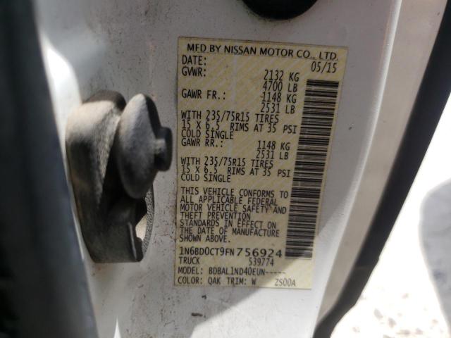 Photo 10 from auction – 2015 NISSAN FRONTIER S with VIN 1N6BD0CT9FN756924